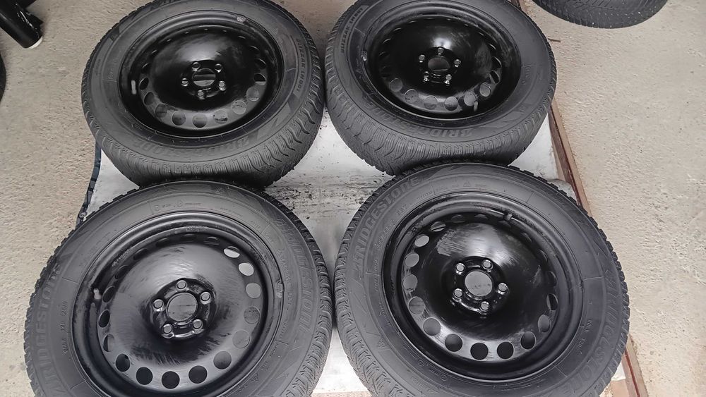 Koła , felgi stalowe 5x100 15" et 40 VW, SKODA oryginał 185/65/15
