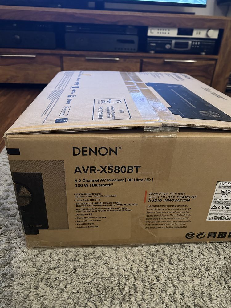 Denon AVR-X580BT amplituner kino domowe NOWY