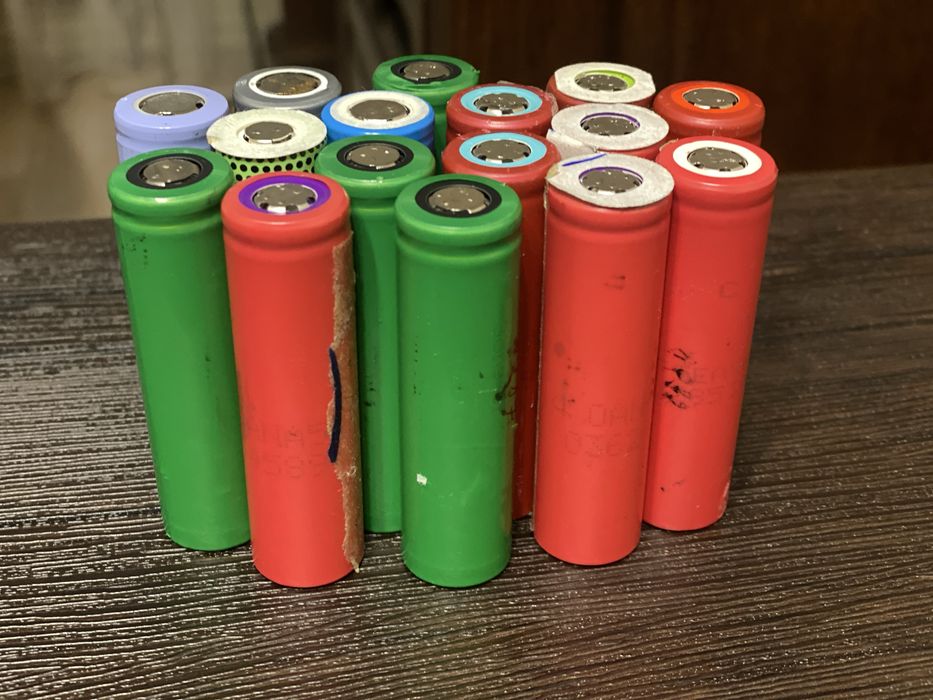 Акумуляторні батареї 18650 від батарей ноутбука 20 штук