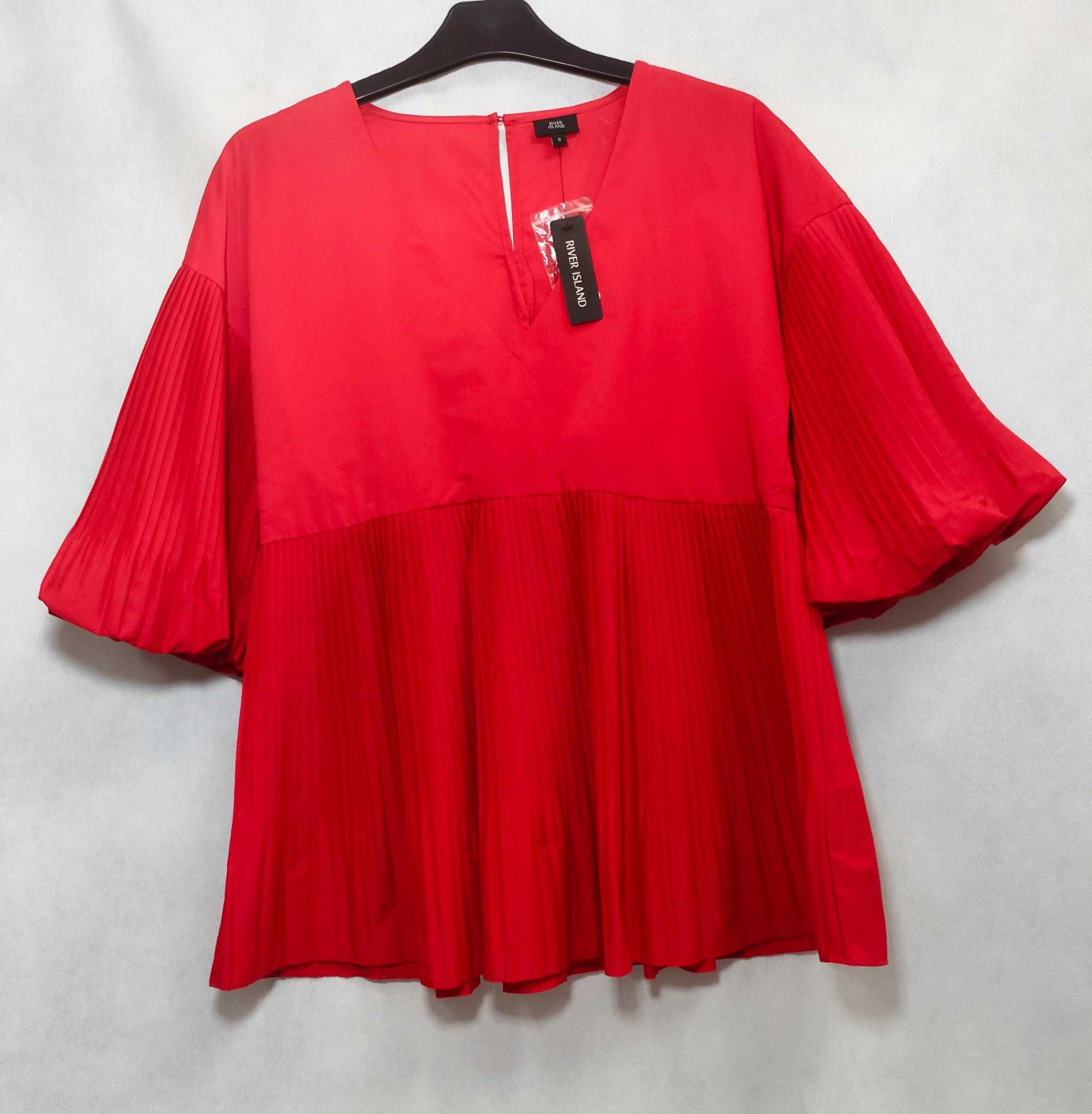 Bluzka damska z bufiastymi rękawami RIVER ISLAND 8 EUR 34 BL0012