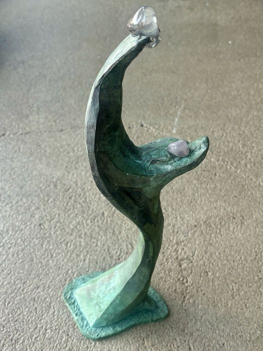 Unikatowa Rzeźba z brązu Macierzyństwo Bronisław Chromy lata 90te Top