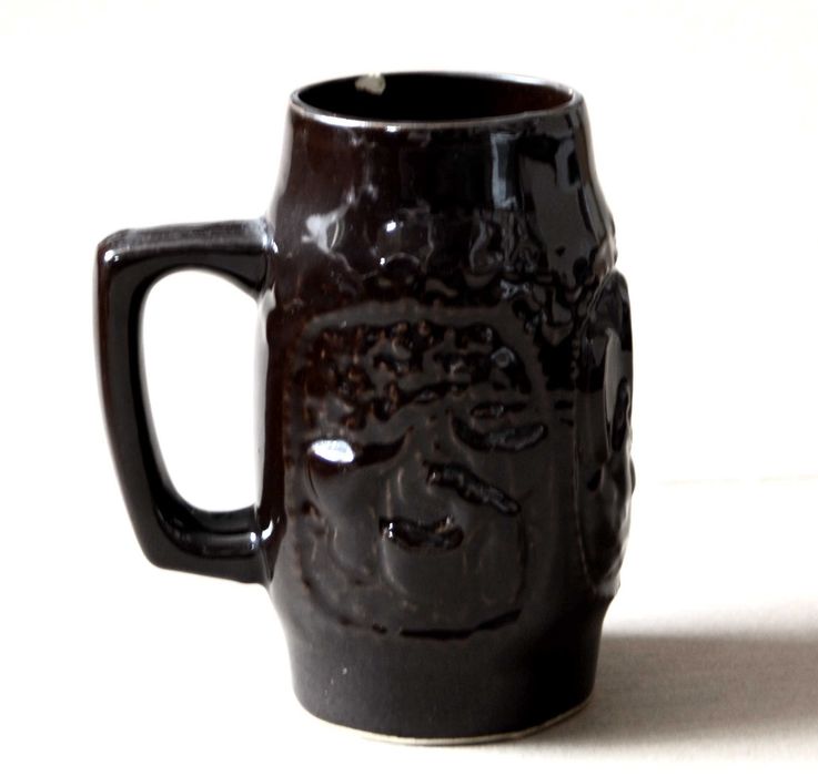 Ceramiczny Kufel na piwo Bolesławiec PRL Lata 70. Sygnowany