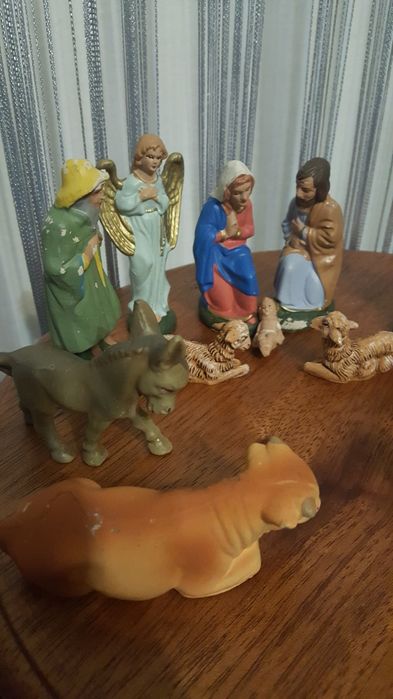 Szopka stare gipsowe figurki do szopki