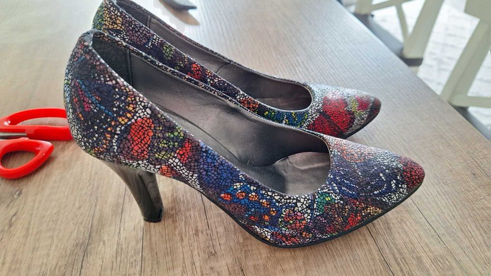 buty na obcasie / czółenka  roz38wkładka 24/5