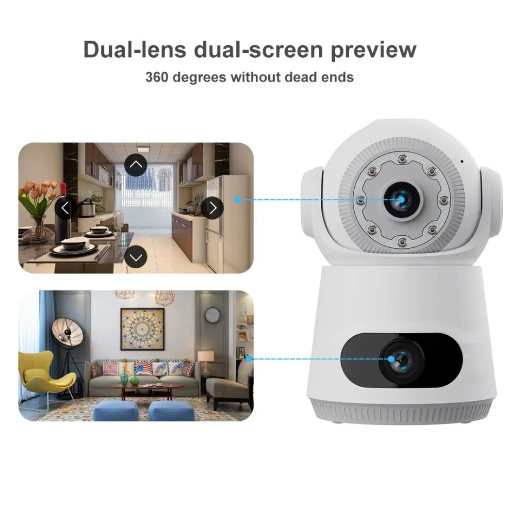 Nowa kamera kamerka szpiegowska WiFi V380 Smart Home – Dual Lens, Auto