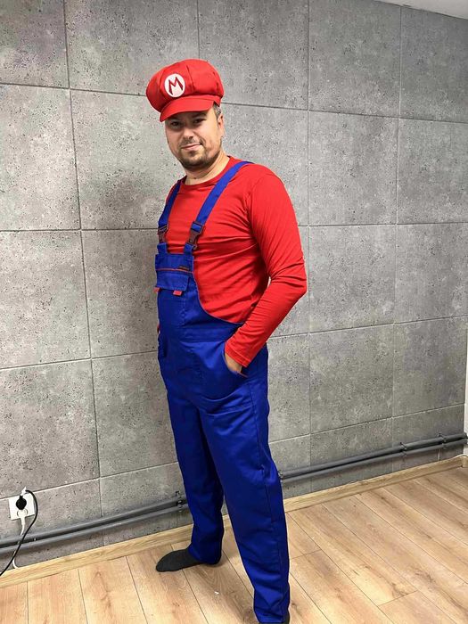 Strój MARIO - dla dorosłego / rozmiar uniwersalny