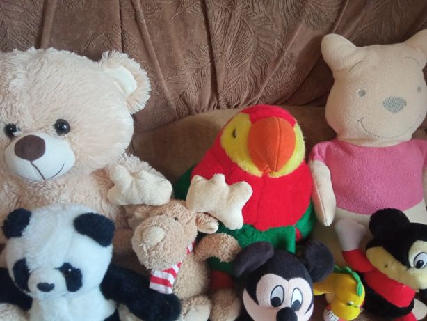 Мягкие игрушки,Микки,медведь,панда,слон