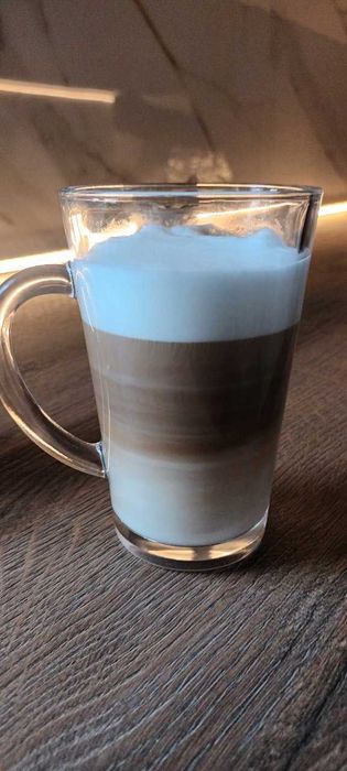Nowe Szklanki Do Kawy Latte + łyżeczki Zestaw Szklanek Na Kawę X6