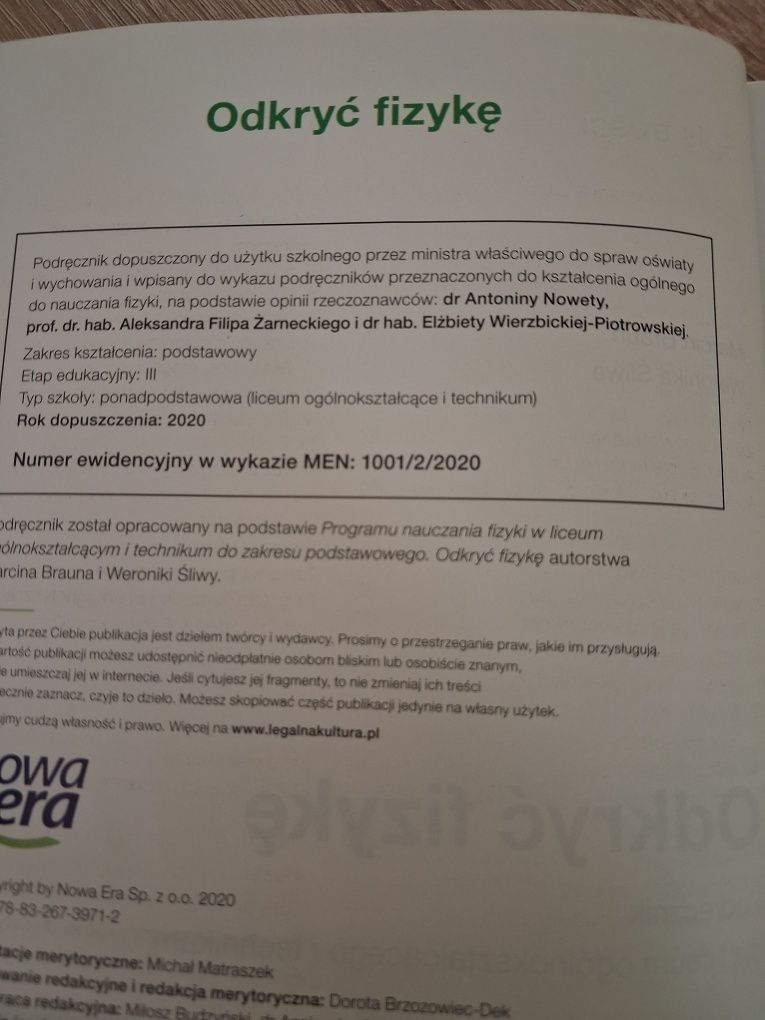 Odkryć fizykę 2 podręcznik