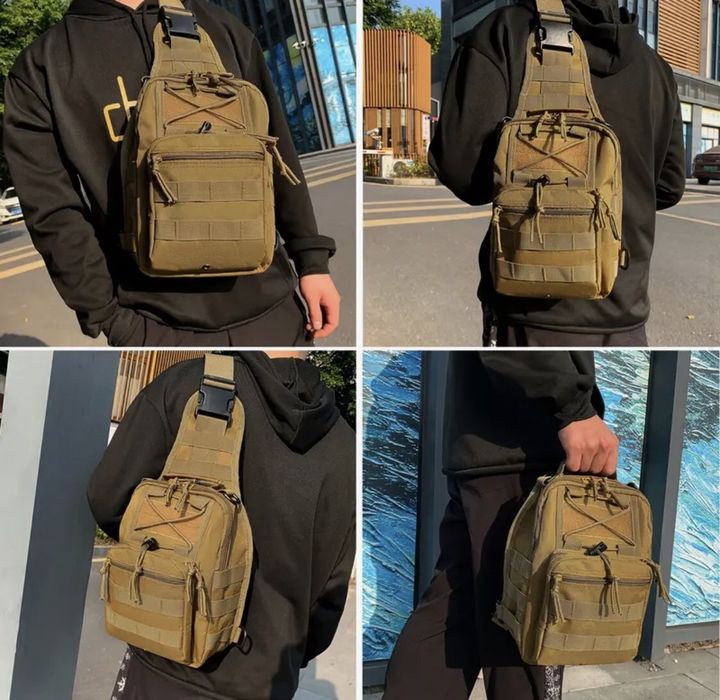 Чоловічий тактичний рюкзак. Система MOLLE/PALS