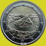 ALEMANHA - Moeda 2€ Sarre - 5 letras