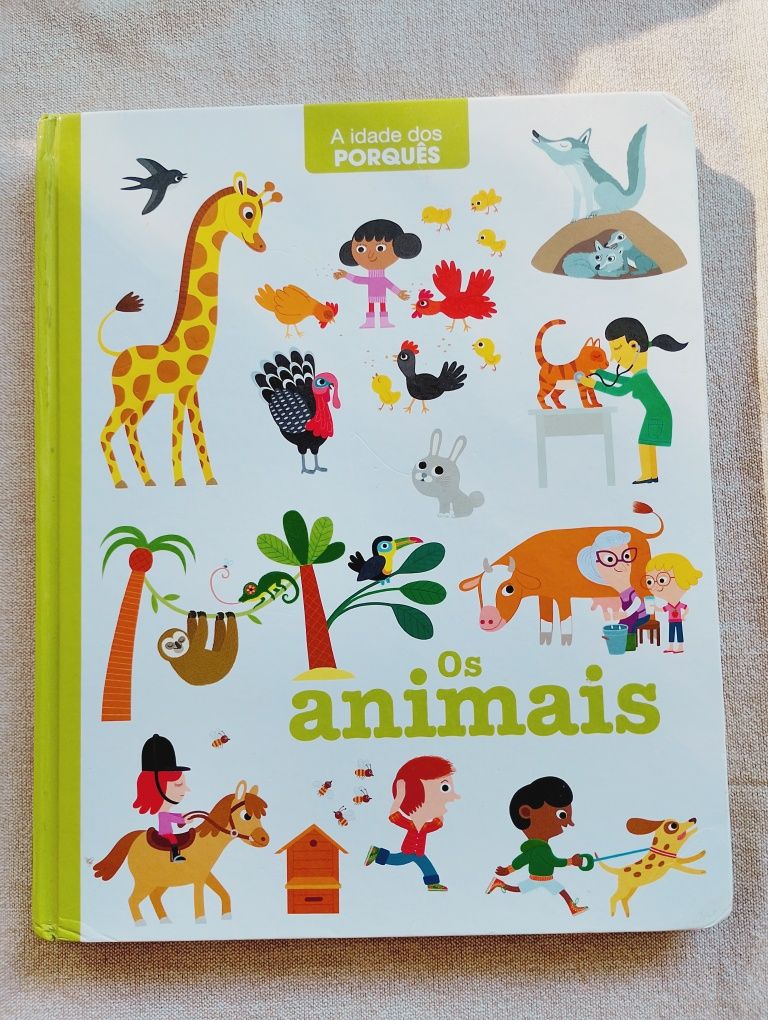 Livro infantil. A idade dos porquês. Os animais. Porto editora