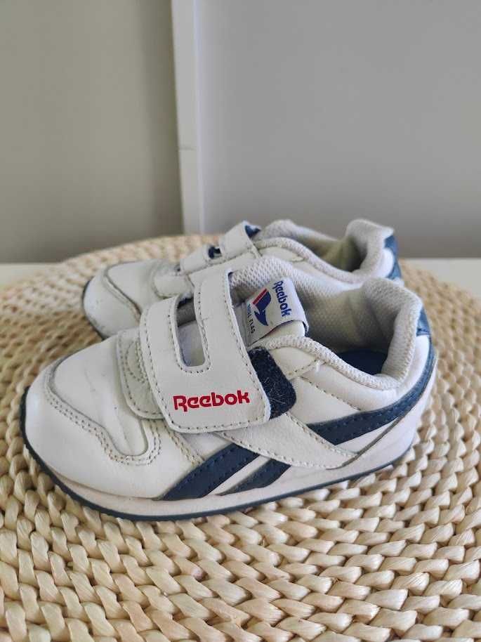 białe buty adidasy na rzepy Reebok 24,5