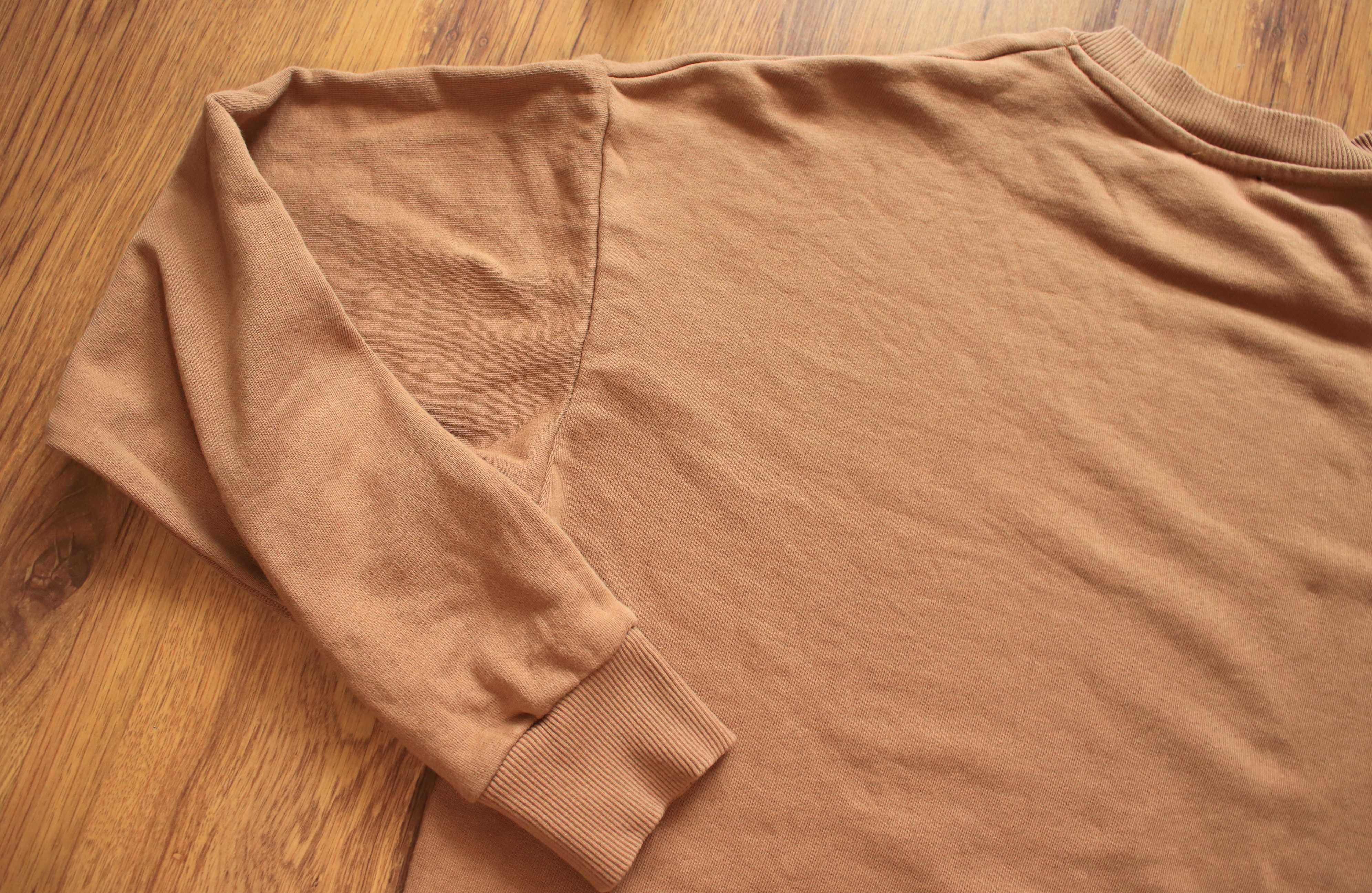 Bluza Jack and Jones r. S beżowa męska dł rękaw bez kaptura bawełniana