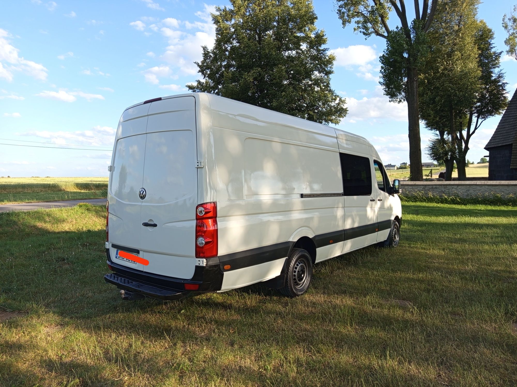 VW Crafter Maxi 2008r 2,5 163 KM Brygadówka,7 Osobowy Klimatyzacja Spr