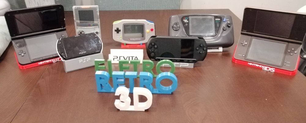 Suportes impressos em 3D para Todas Consolas, PS, XBOX, Sega, Nintendo