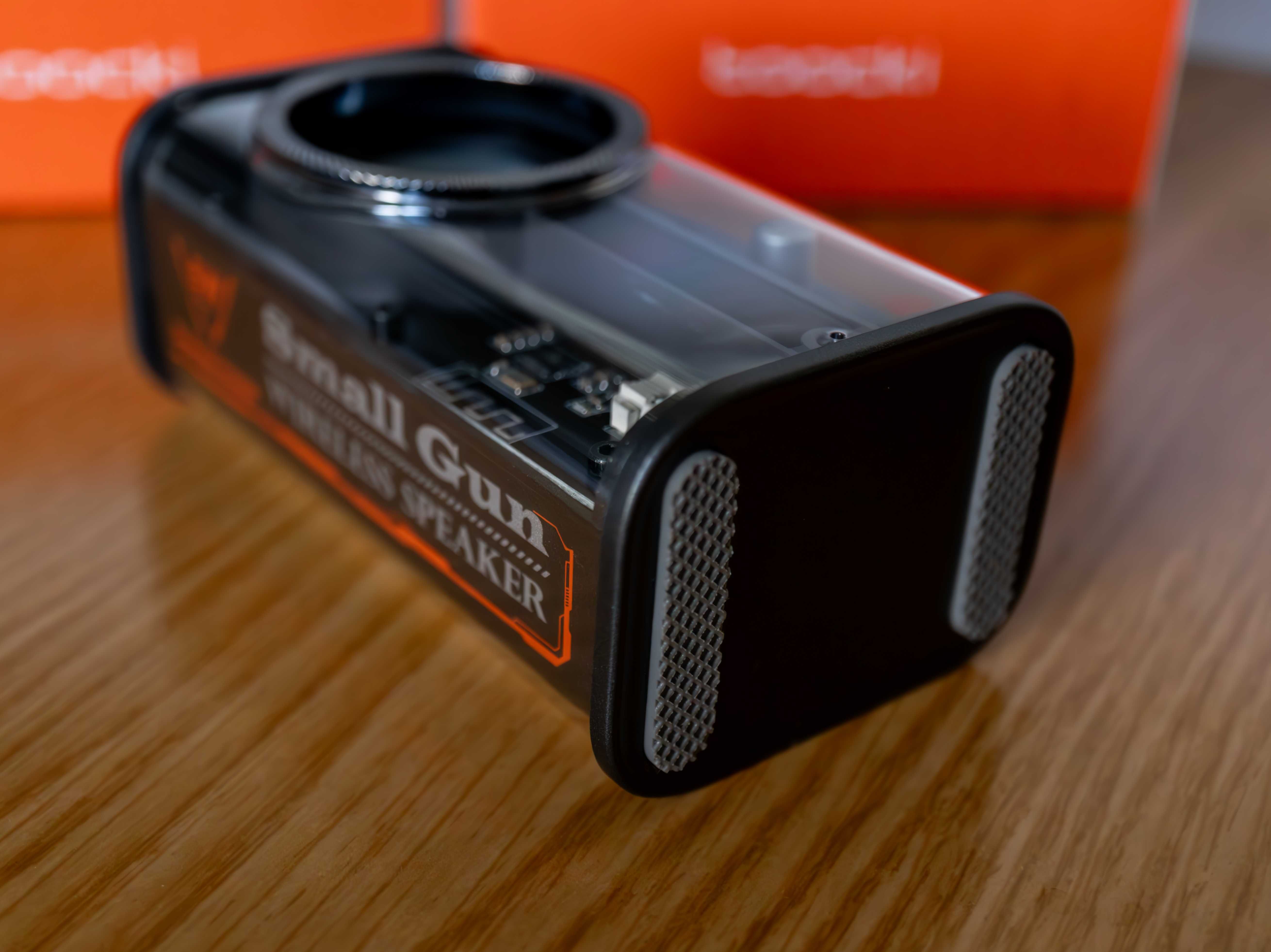 Комплект Bluetooth колонок K07 Mini 2.0, TWS, LED, бас, прозорі
