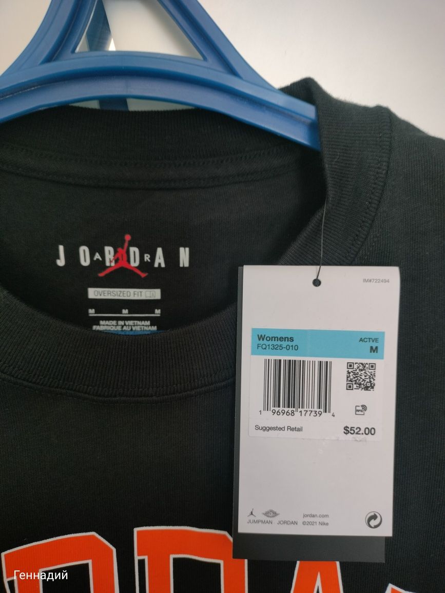Женская футболка Nike air Jordan Flight Oversized Fit FQ1325-101