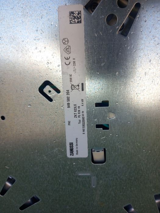 Zanussi placa vitroceramica