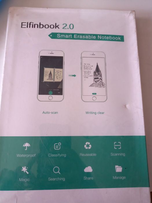 Elfinbook 2.0 Wielokrotnego Użytku Smart Notebook