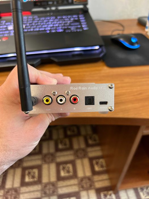 DAC ЦАП 2xES9038Q2M | підсилювач для навушників | USB Bluetooth