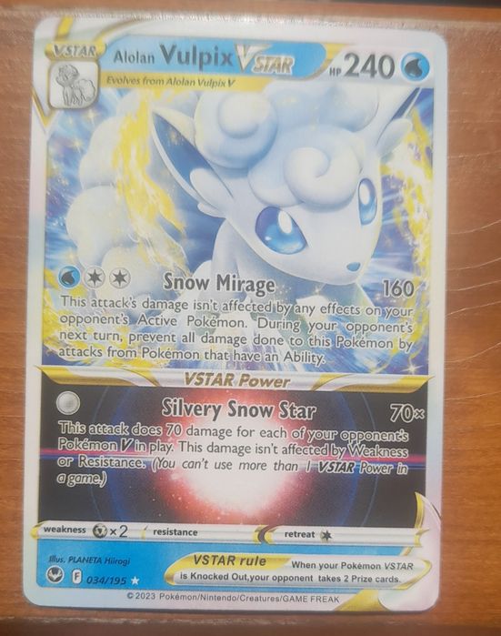 Alolan Vulpix Vstar