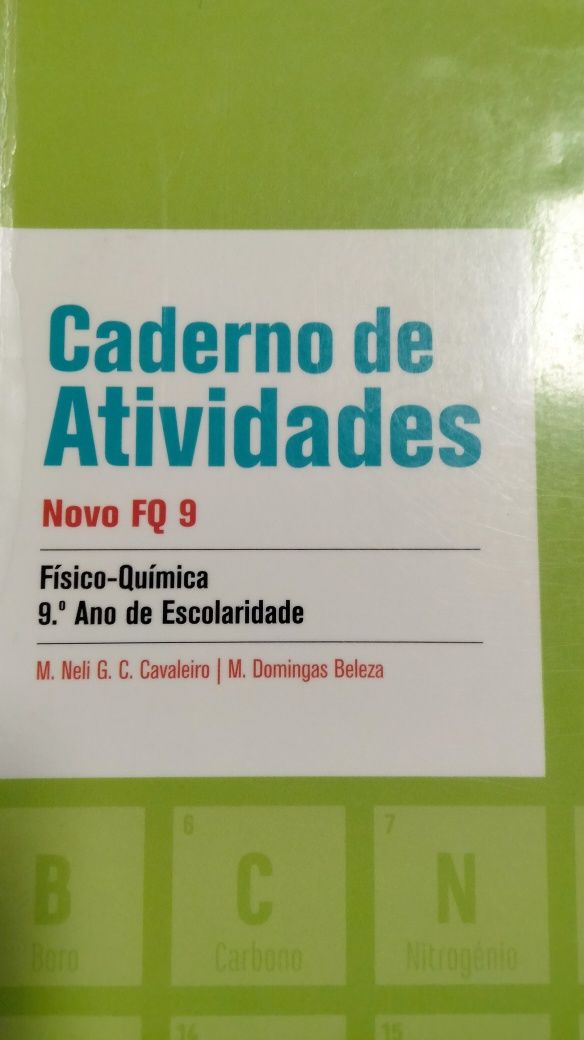 Físico-química 9º caderno de atividades