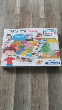 Nowe Puzzle Odkrywamy Polskę Clementoni Puzzle dwustronne mapa Polski