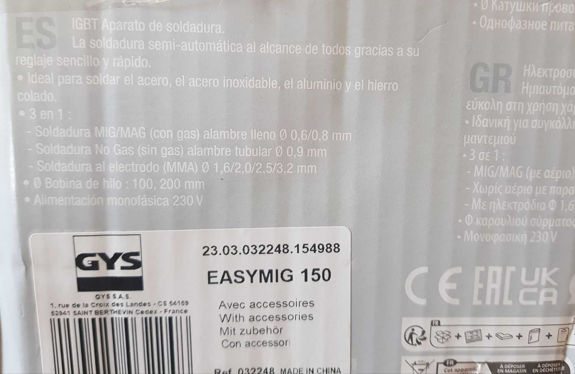 Spawarka GYS 032248 "easymig 150", 230 V
