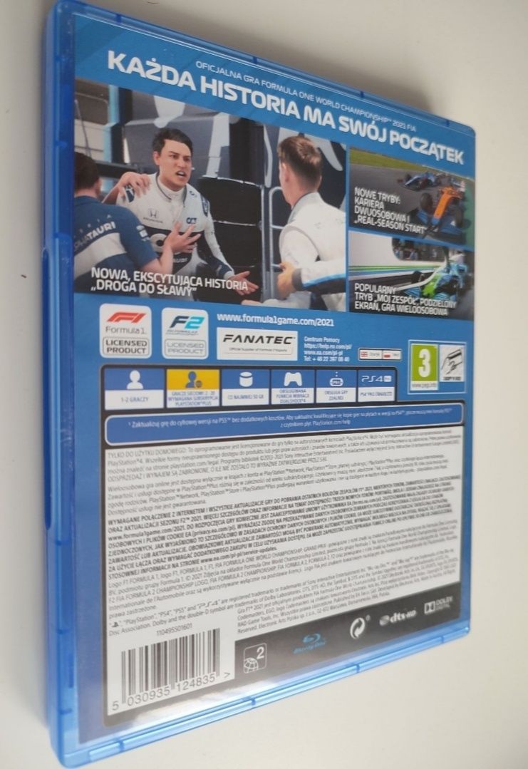 Gra Ps4 F1 2021 PL Formuła 1 gry PlayStation 4 wyścigi samochodów NFS