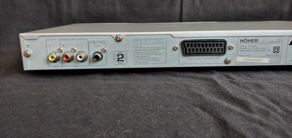 Leitor de DVD  e comando