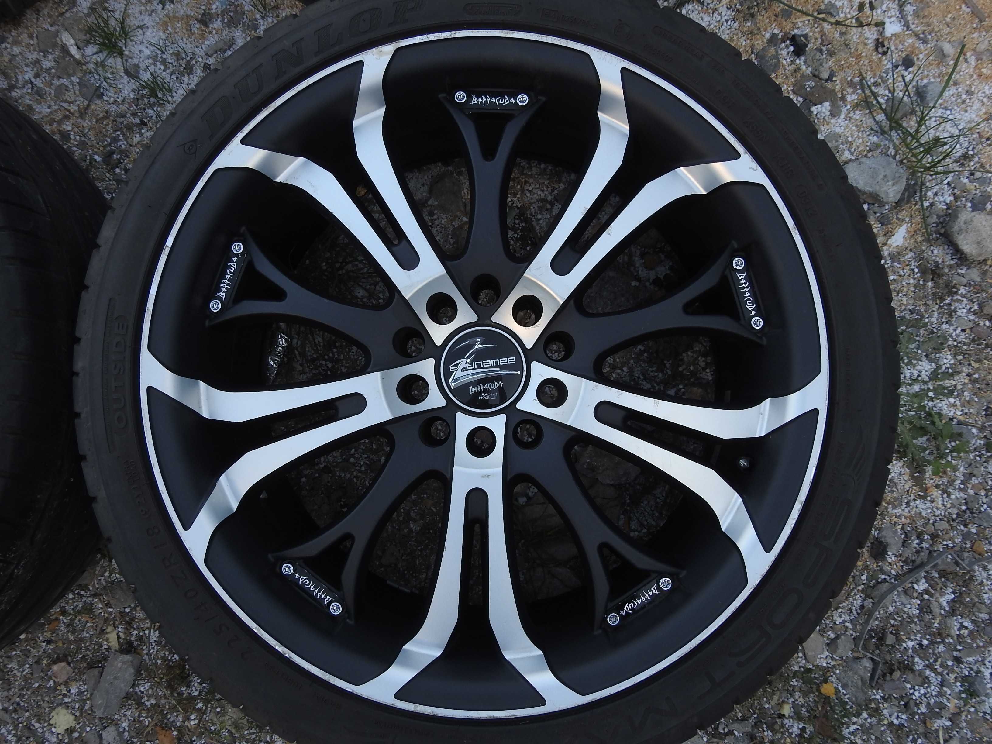 4xAlufelgi 18'' 5x120 8J ET38 Piasta 72,6 Barracuda BMW VW T5 ITP.