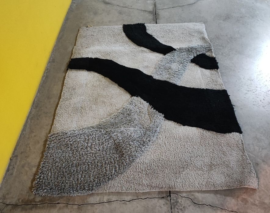 Tapete Sala - 172x118cm - Cinzento e Preto