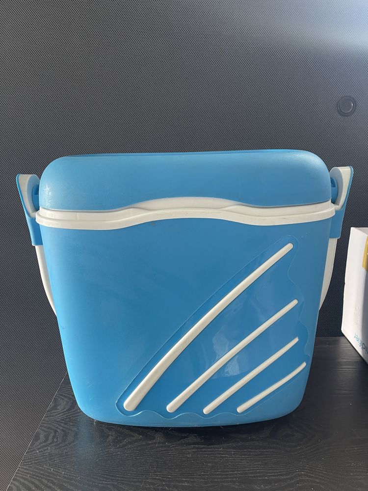 Frigorífico portátil com recargas, azul, praia, picknik