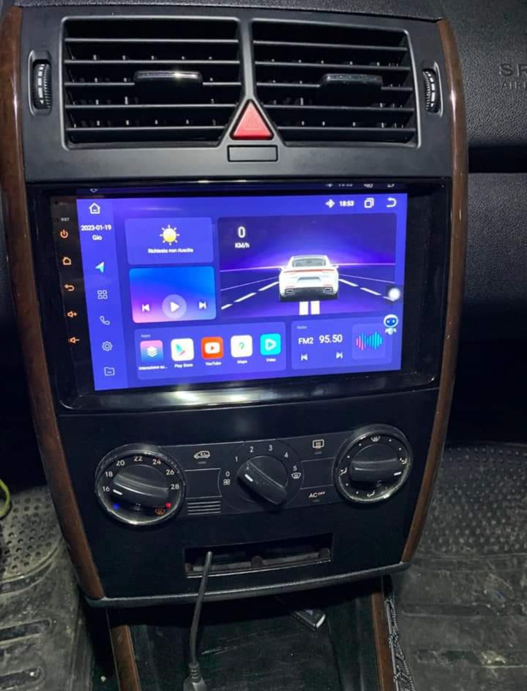 Rádio Android 12 com GPS Mercedes Classe B, Vito, Viano, Sprinter W906