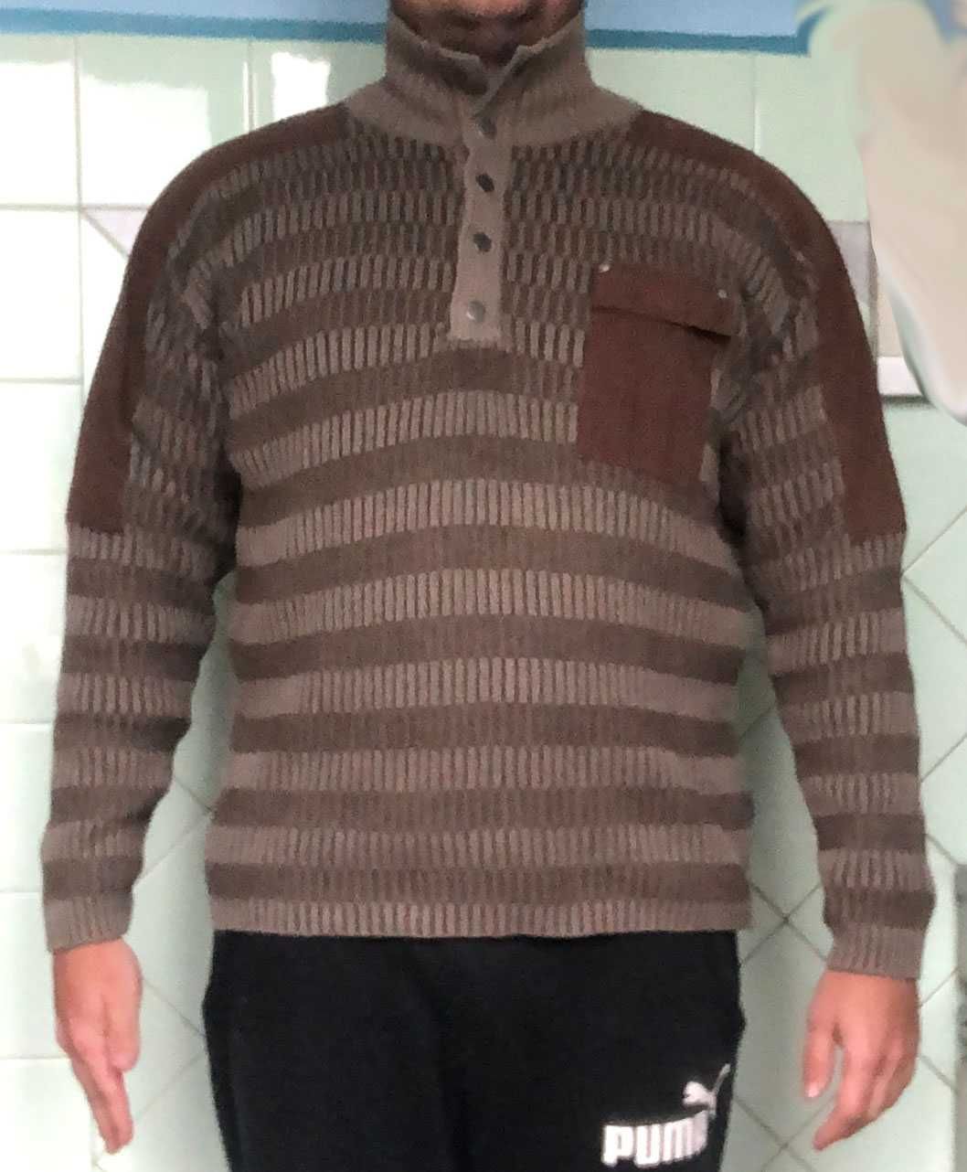 Теплый свитер Размер 48 L 50 XL 52 XXL 54 XXXL Теплий светр 100%Хлопок
