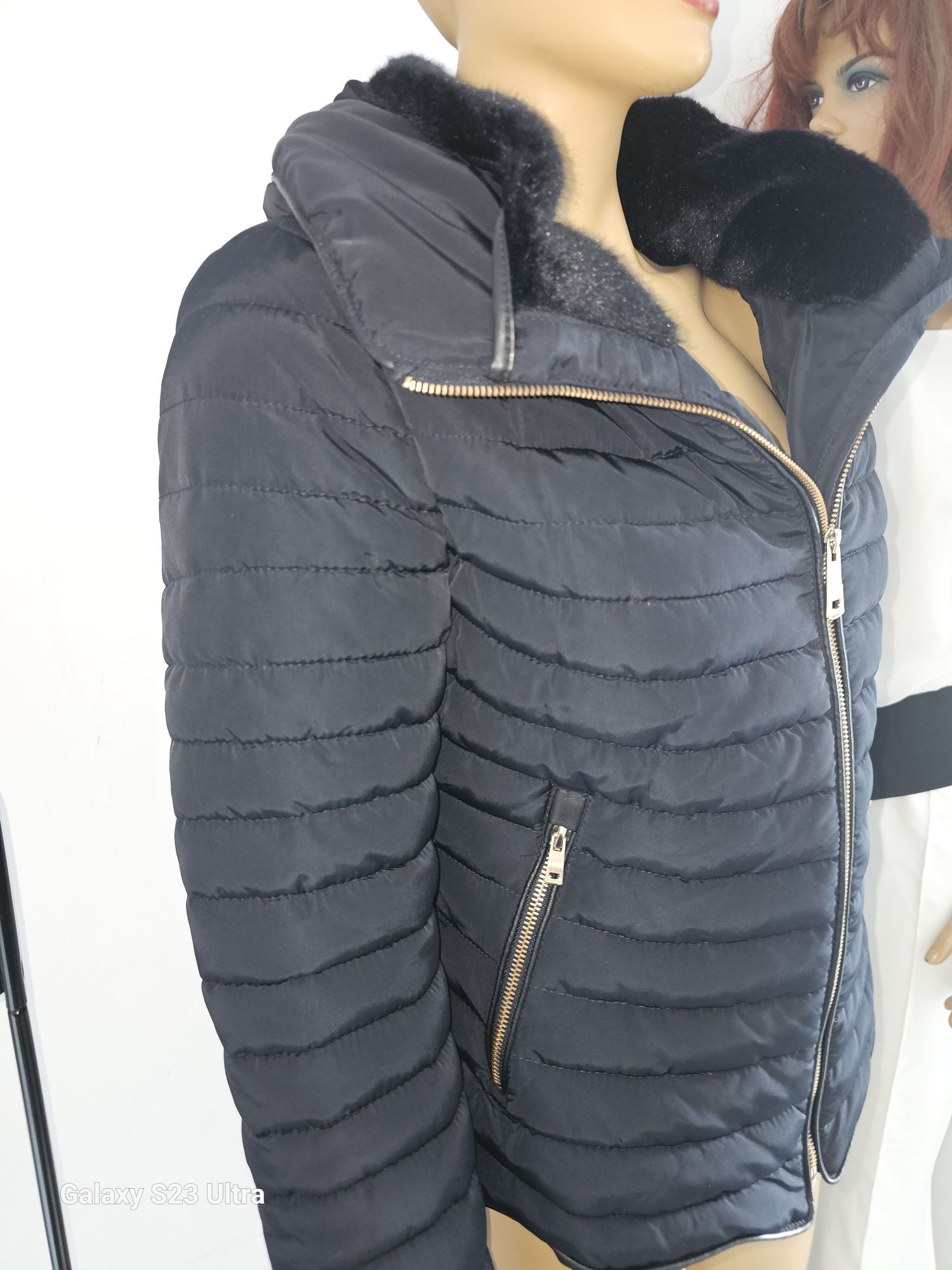 Zara Basic kurtka damska ciepła XL