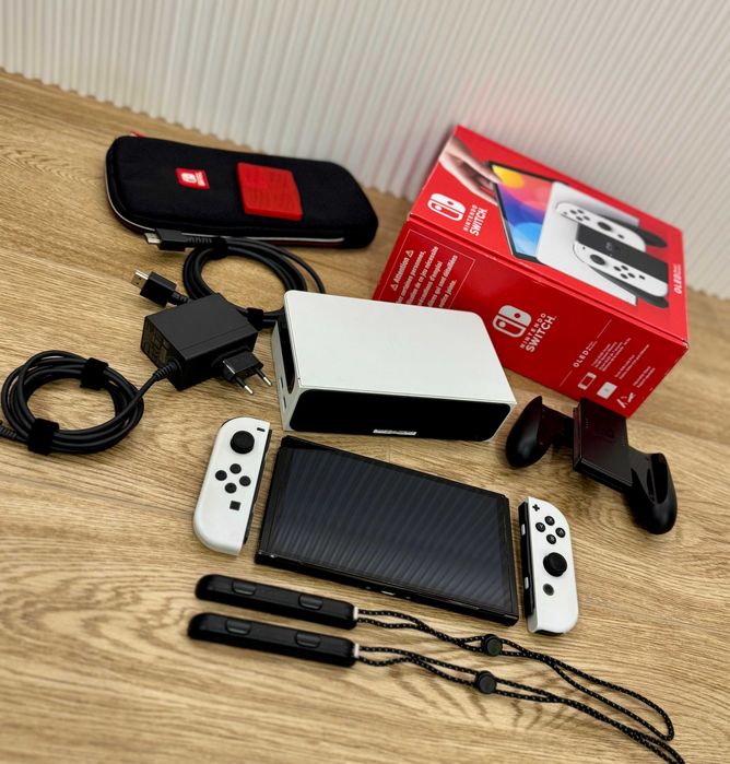 Nintendo Switch OLED 64GB | Wersja Biała | CAŁY ZESTAW PRODUCENTA