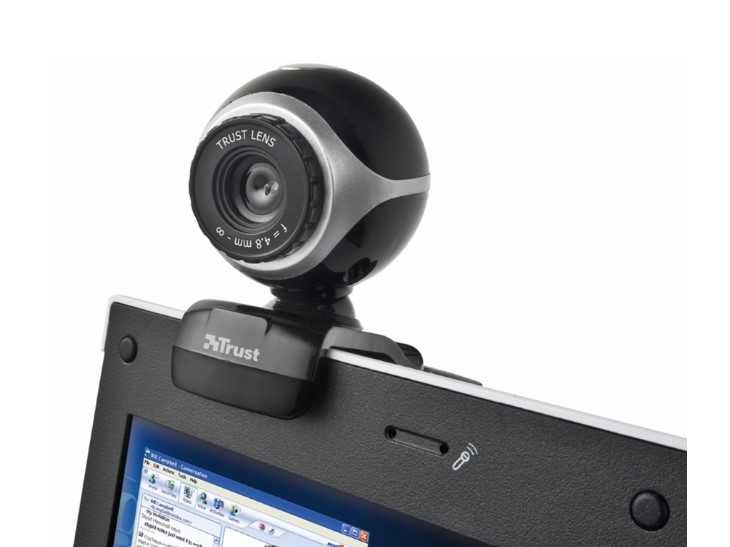 Webcam TRUST Exis (Microfone Incorporado) - Nova na caixa