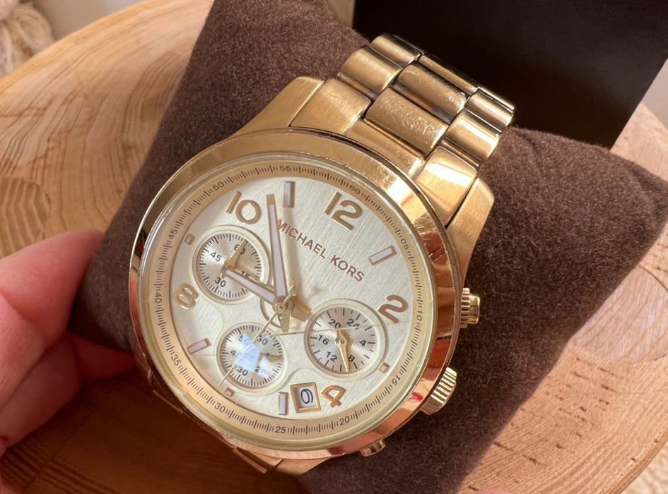 Michael Kors MK 5055 zegarek z bransoletką złoty