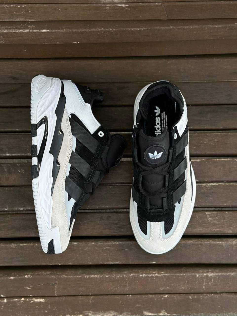 Кроссовки/Чоловічі Кросівки Adidas Niteball White/Black/БЕЗ ПЕРЕДОПЛАТ