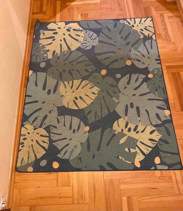 Dywan w liście monstery 132x160cm