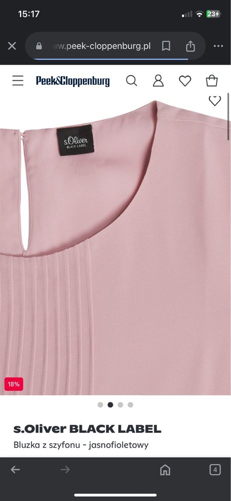 Elegancka prosta bluzka do biura , pudrowy róż, fason s.oliwier