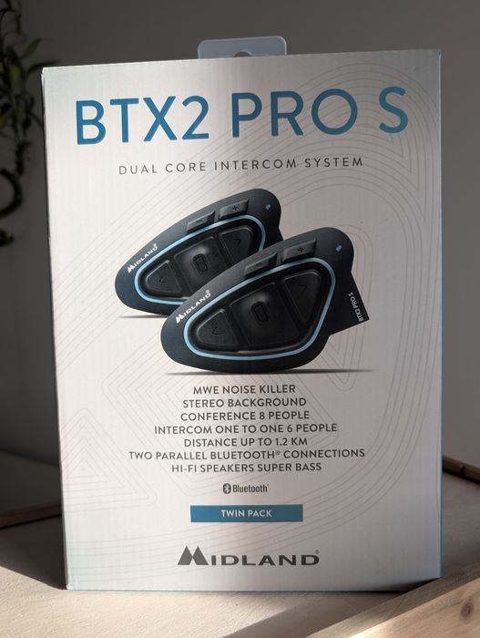 Zestaw interkomów motocyklowyvh MIDLAND BTX2 PRO S