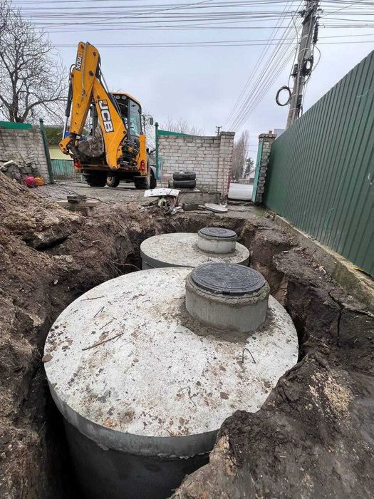 Септики під ключ, каналізації, котловани, вигрібні ями. Земляні роботи