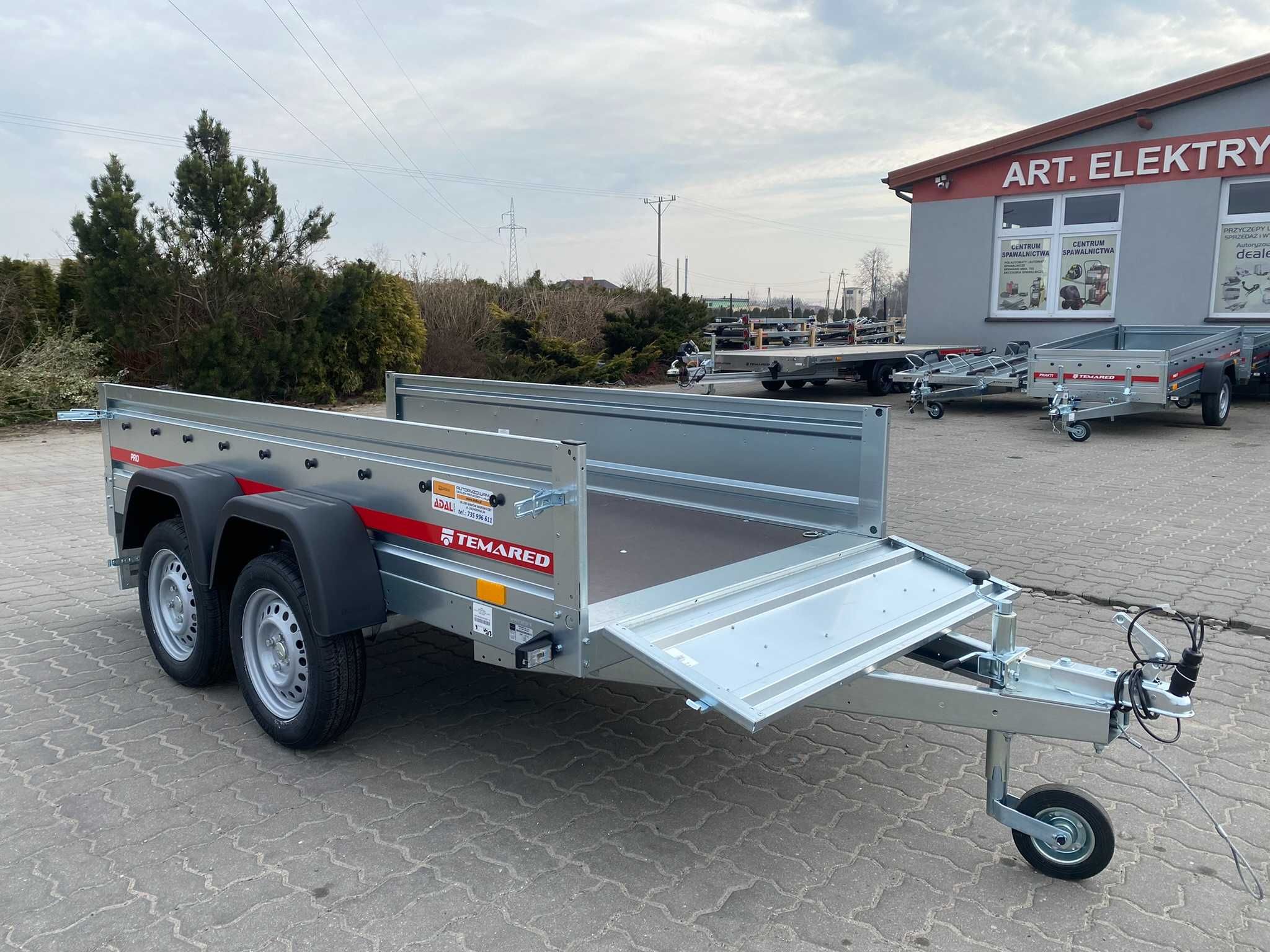 Przyczepka samochodowa dwuosiowa Temared 2612/2 750kg DOSTAWA POD DOM
