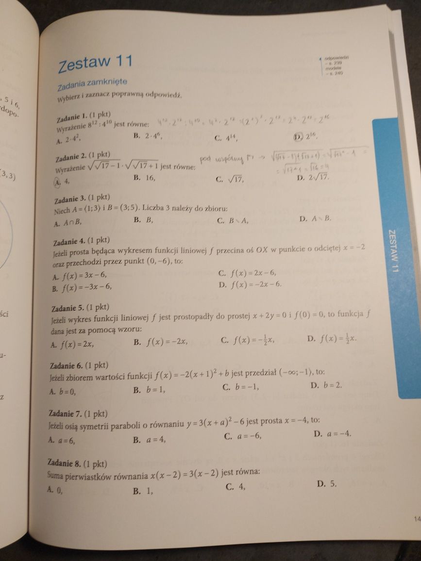 "Teraz matura" matematyka poziom podstawowy i rozszerzony