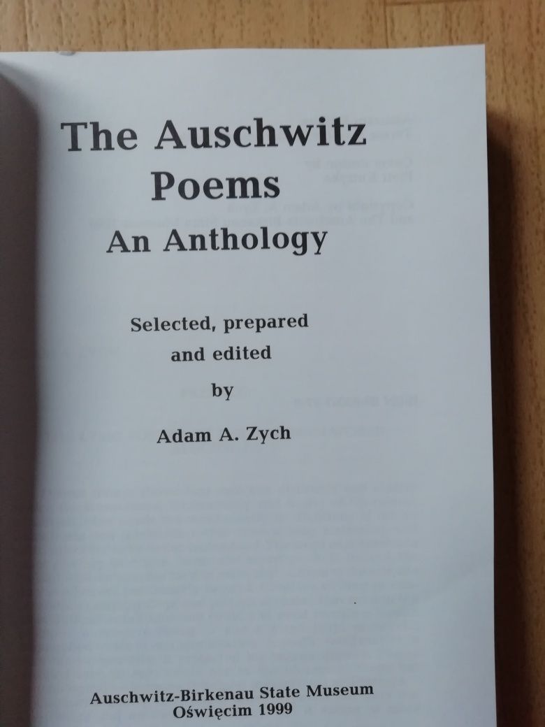 The Auschwitz Poems Adam Zych wiersze z Auschwitz w języku angielskim