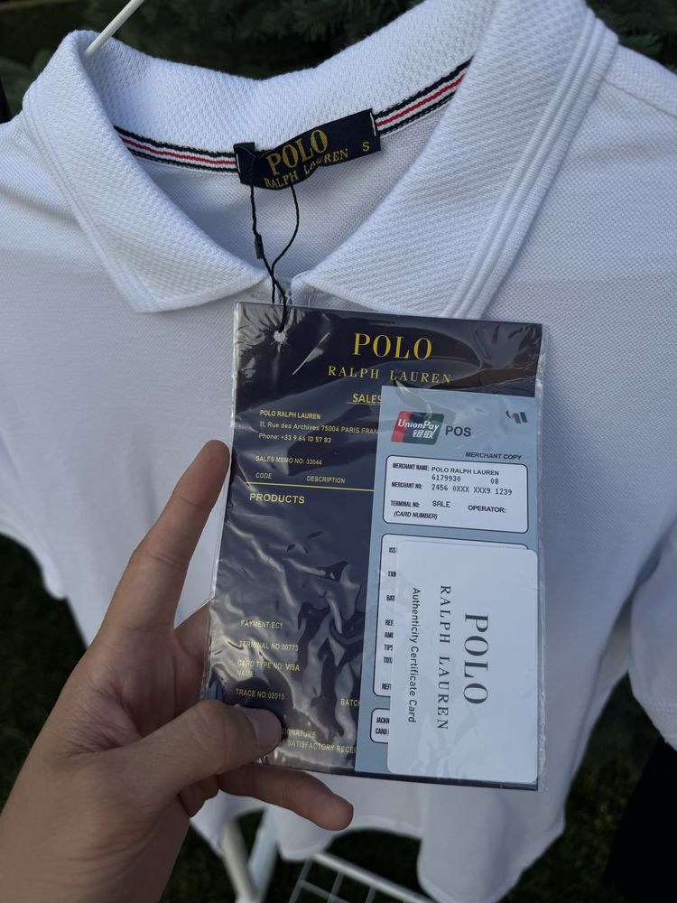 Полузамок Polo Ralph Lauren футболка чоловіча Поло Ральф воротник літо