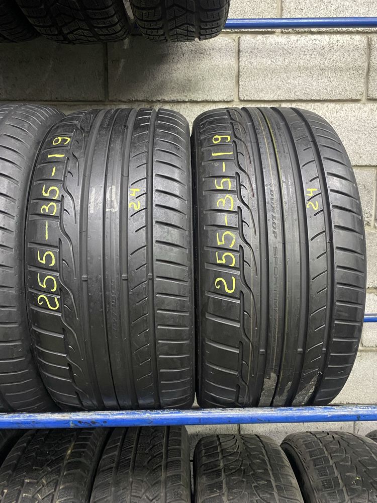 Різноширокі шини 225/40R19 i 255/35R19 DUNLOP